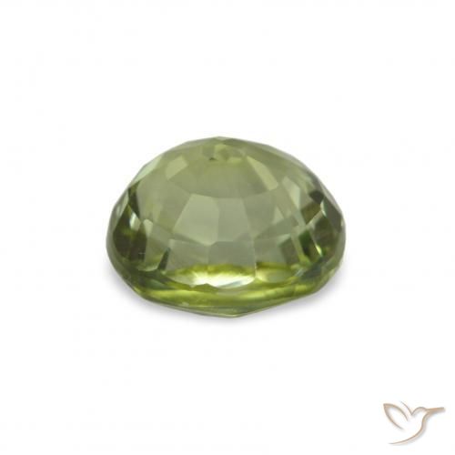 Turmalina Verde Oliva natural de 1.34 ct, Corte Óvalo, VVS-VS