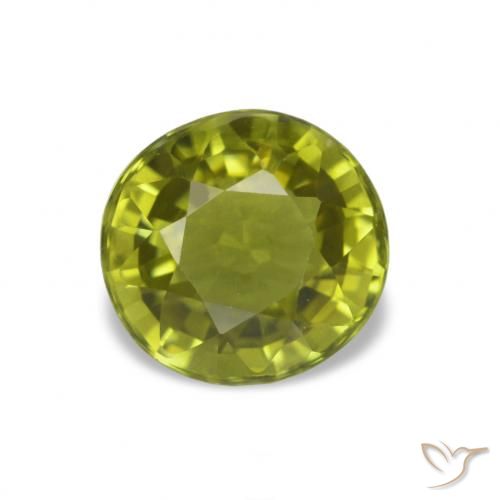 Turmalina Verde terroso cálido natural de 1.64 ct, Corte Óvalo, VVS-VS