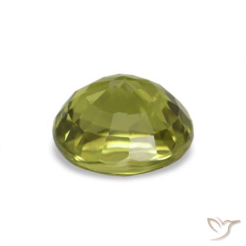 Turmalina Verde terroso cálido natural de 1.64 ct, Corte Óvalo, VVS-VS
