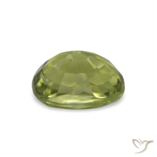 Turmalina verde natural de 1,50 ct, corte óvalo, VS