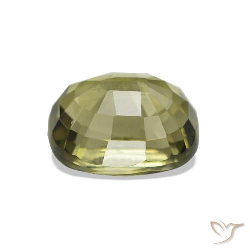 Turmalina Verde terroso cálido natural de 1.74 ct, Corte Cojín, VS
