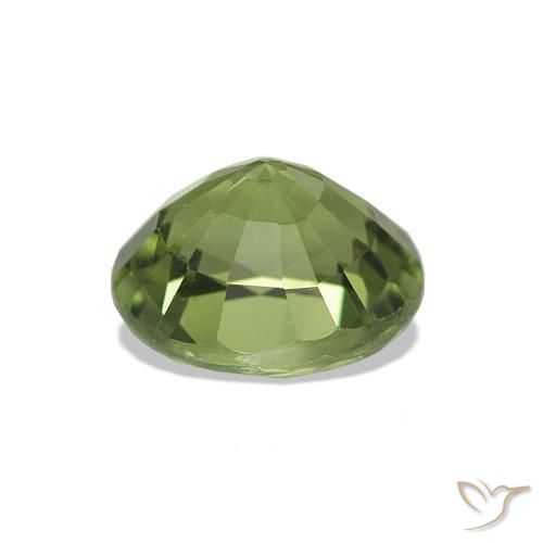 Turmalina Verde cálido natural de 1.33 ct, Corte Óvalo, VS-SI