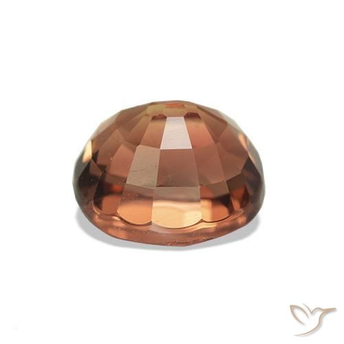 Turmalina Naranja fuego natural de 1.60 ct, Corte Óvalo, VVS-VS
