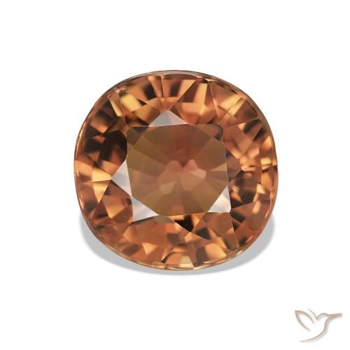 Turmalina Naranja rojizo oscuro natural de 1.81 ct, Corte Óvalo, VVS