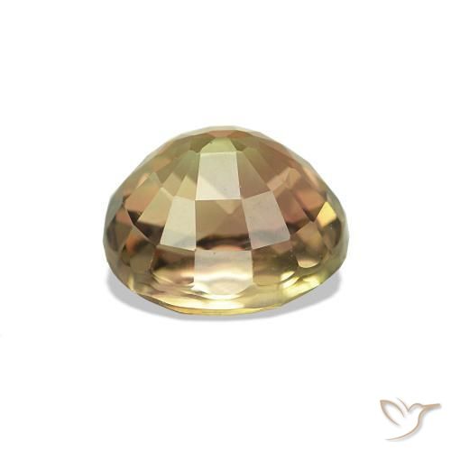 Turmalina Marrón amarillento natural de 1.47 ct, Corte Óvalo, VVS