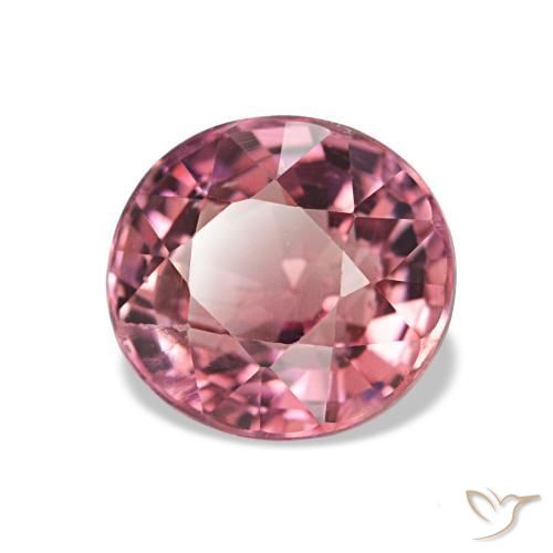 Turmalina rosa natural de 1,51 ct, corte óvalo, VS