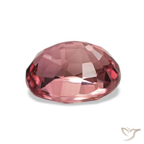 Turmalina rosa natural de 1,43 ct, corte óvalo, VS