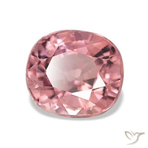 Turmalina rosa natural de 1,74 ct, corte óvalo, VS-SI