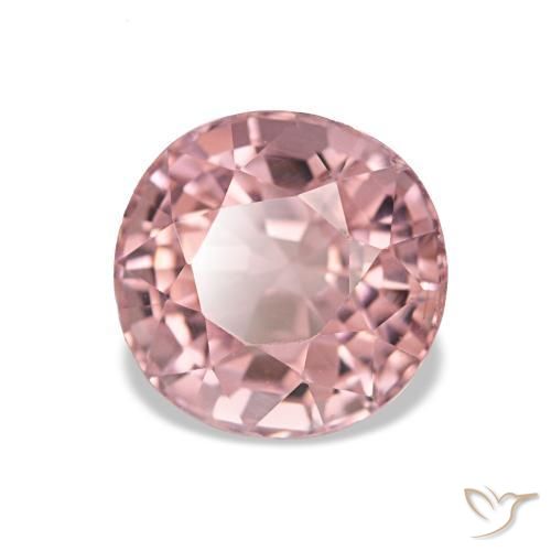 Turmalina rosa natural de 1,47 ct, corte óvalo, VS