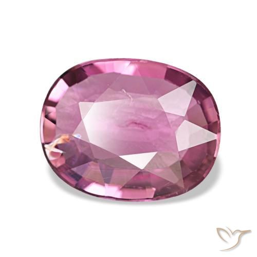 Turmalina púrpura natural de 1,45 ct, corte óvalo, VS