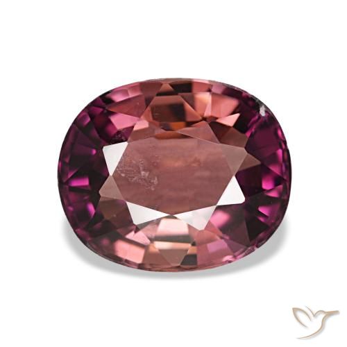 Turmalina púrpura de 1,87 ct, ovalado, SI