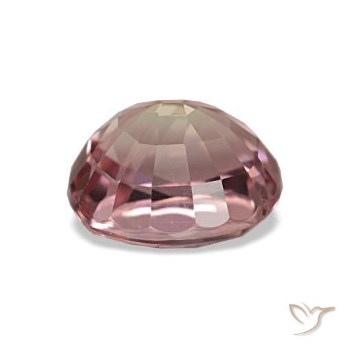 Turmalina rosa natural de 1,84 ct, corte óvalo, VS