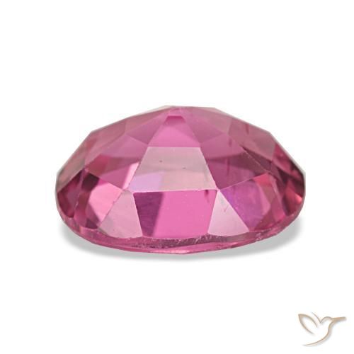 Turmalina rosa natural de 1,58 ct, corte óvalo, VS-SI