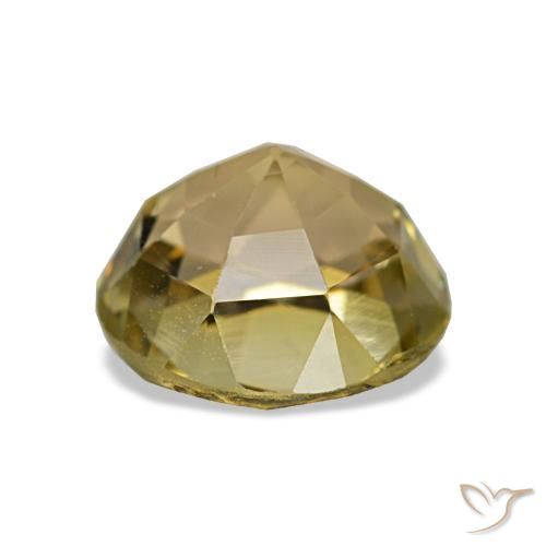 Turmalina dorado natural de 2,03 ct, corte redondo, VS