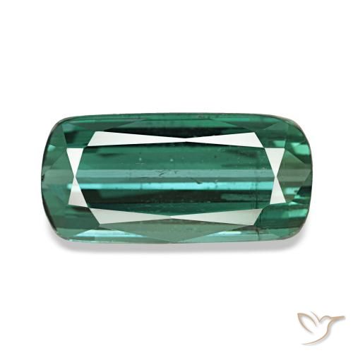 Turmalina verde de 1,88 ct, cojín, SI