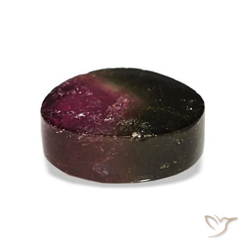 Turmalina multicolor natural de 2,33 ct, trillón, transparente