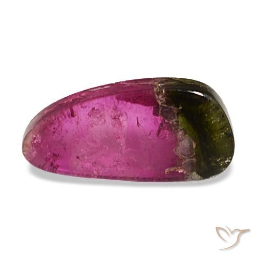 Turmalina multicolor de 4,39 ct, fantasía, transparente
