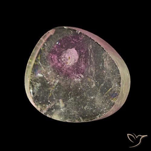 Turmalina multicolor natural de 4,50 ct, forma elegante, transparente