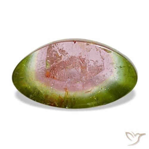 Turmalina multicolor de 3,34 ct, fantasía, transparente