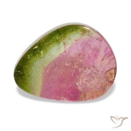 Turmalina multicolor de 2,92 ct, fantasía, transparente