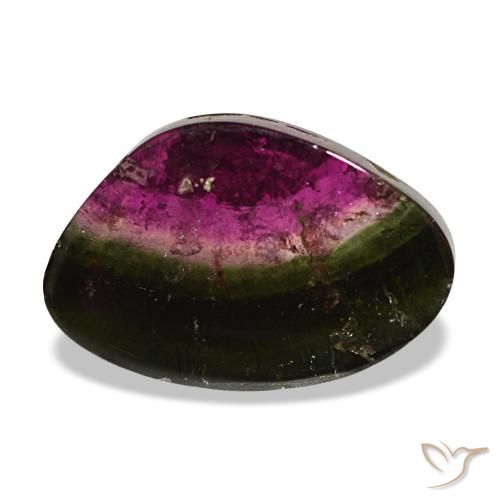Turmalina multicolor de 2,31 ct, fantasía, transparente