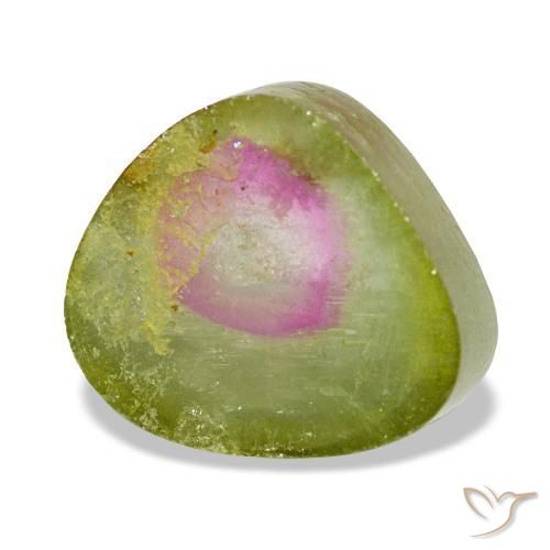 Turmalina multicolor natural de 2,97 ct, trillón, transparente