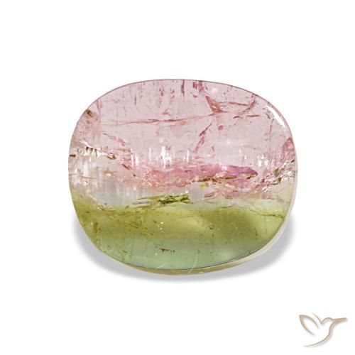 Turmalina multicolor de 2,52 ct, fantasía, transparente