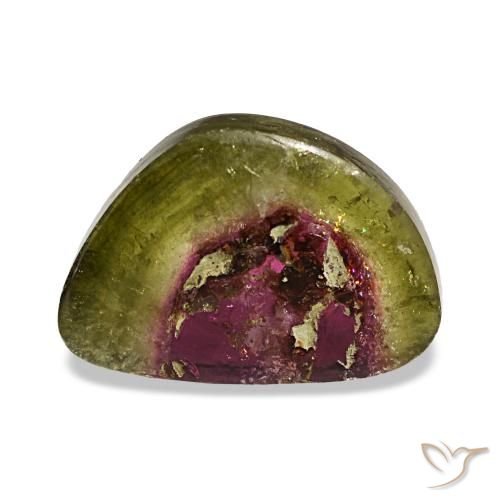 Turmalina multicolor de 4,38 ct, fantasía, transparente