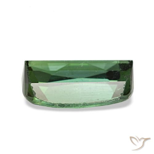 Turmalina verde natural de 1,53 ct, corte cojín, VS