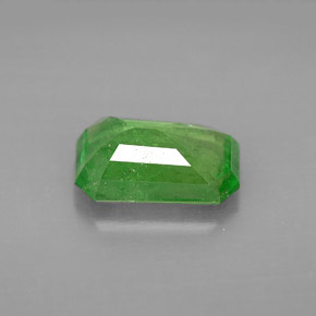 granate tsavorita Verde natural de 3.08 ct, corte esmeralda, SI