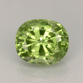 Granate tsavorita verde natural de 4,24 ct, corte óvalo, VS