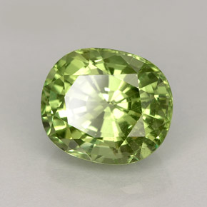 Granate tsavorita verde natural de 4,24 ct, corte óvalo, VS