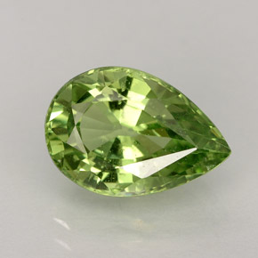 Granate tsavorita verde natural de 4,25 ct, en forma de pera, VVS-VS