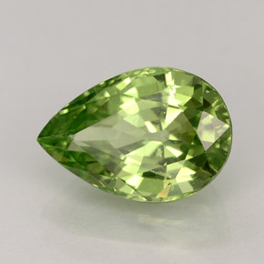 Granate tsavorita verde natural de 4,25 ct, en forma de pera, VVS-VS