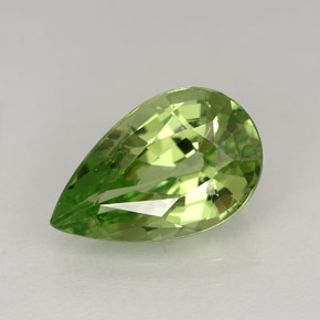 Granate tsavorita verde natural de 4,23 ct, en forma de pera, VVS
