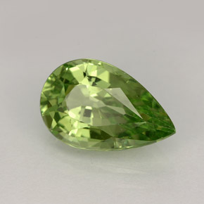 Granate tsavorita verde natural de 4,23 ct, en forma de pera, VVS