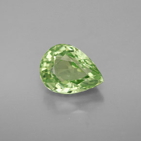 Granate tsavorita verde natural de 2,74 ct, en forma de pera, VS