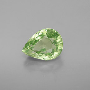 Granate tsavorita verde natural de 2,74 ct, en forma de pera, VS