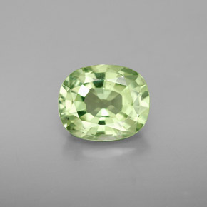 Granate tsavorita verde natural de 2,62 ct, corte cojín, VS