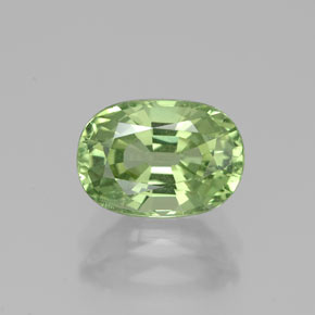 Granate tsavorita verde natural de 2,40 ct, corte óvalo, SI