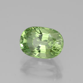 Granate tsavorita verde natural de 2,40 ct, corte óvalo, SI