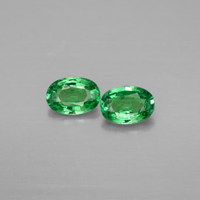 Gemas de granate tsavorita verde natural de  ct, corte óvalo, VS-SI
