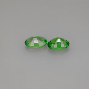 Gemas de granate tsavorita verde natural de  ct, corte óvalo, SI