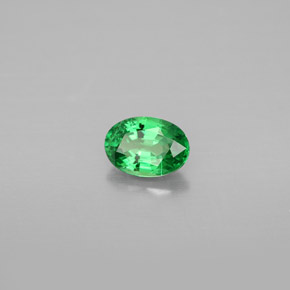granate tsavorita Verde cromo natural de 0.67 ct, Corte Óvalo, SI