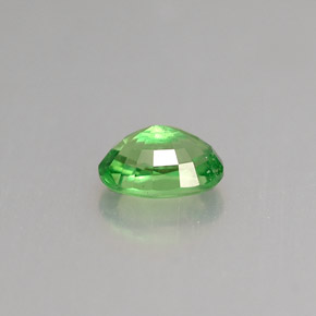 Granate tsavorita verde cromo natural de 0,68 ct, corte óvalo, SI
