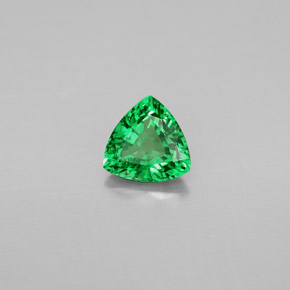 Granate tsavorita verde natural de 0,67 ct, trillón, VS