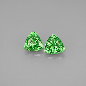 Gemas de granate tsavorita verde natural de  ct, trillón, VS-SI