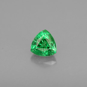 Granate tsavorita verde natural de 0,34 ct, trillón, VS