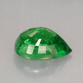 Granate tsavorita verde natural de 2,06 ct, en forma de pera, SI