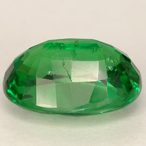 Granate tsavorita verde natural de 2,08 ct, corte óvalo, VS-SI